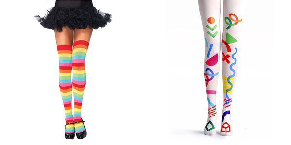 long colorful socks